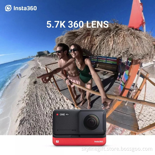 Insta 360 ONE RS Sport Action Camera 4K 5.7K 48MP Waterproof 1-Inch Lens Panoramic Camera